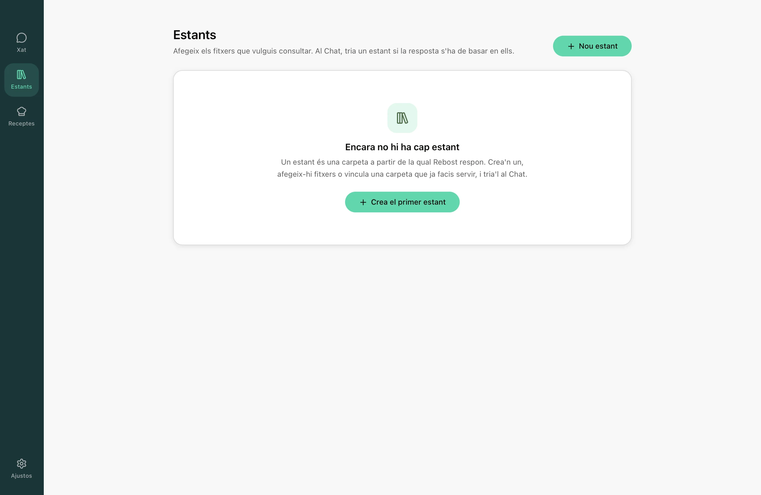 Estants de Rebost: un Estant creat a partir d'una carpeta del disc.