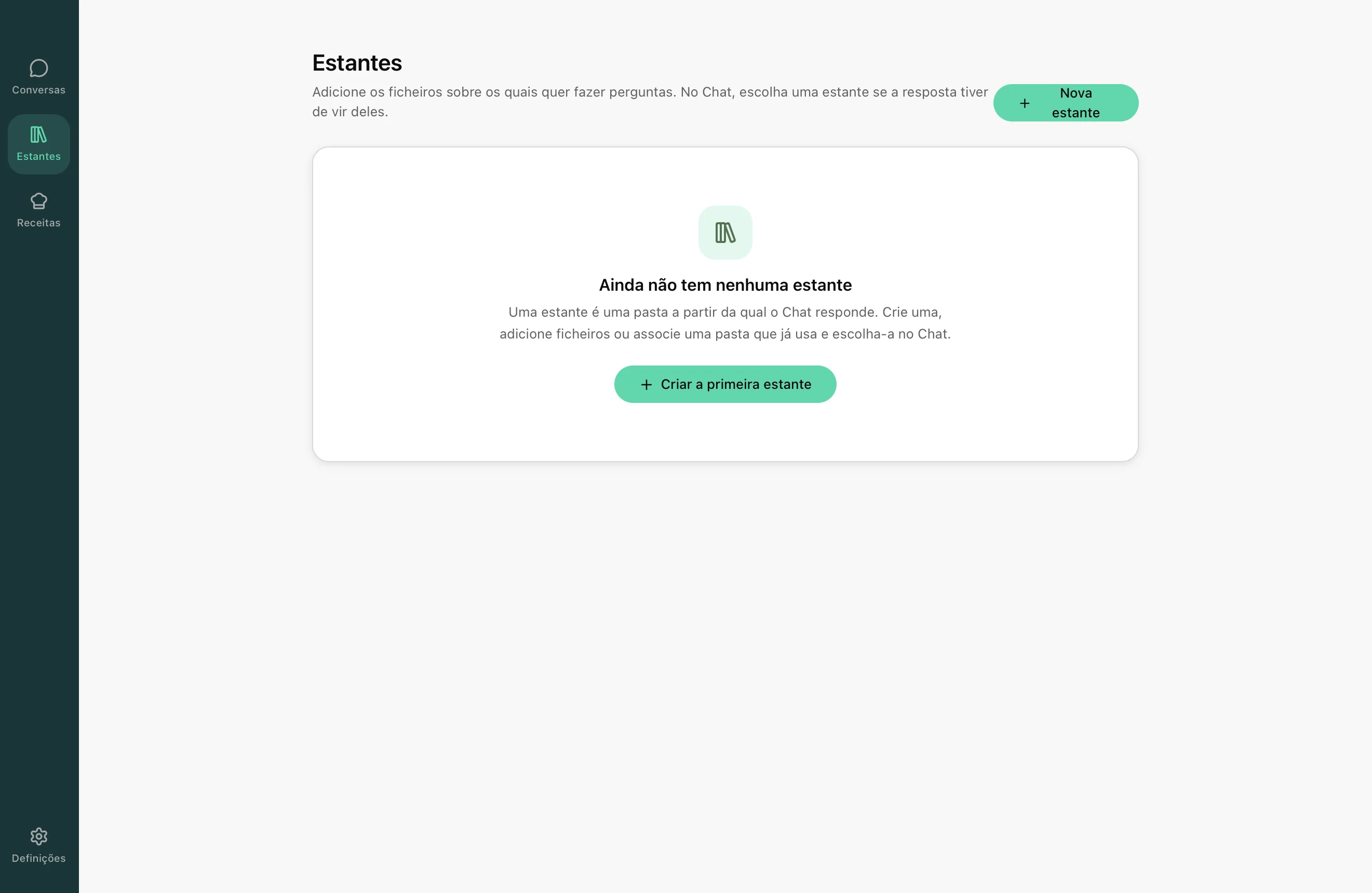 Estantes do Rebost: uma Estante criada a partir de uma pasta no disco.